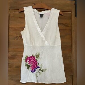 Anne Carson  Linen  Sleeveless Shirt SZ M